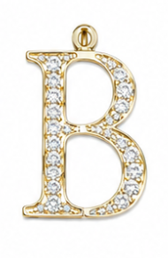 Gold Greek Letter Charms