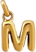 Puff Letter M – Gold