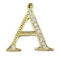 Diamond Letters – Gold