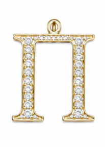 Gold Greek Letter Charms