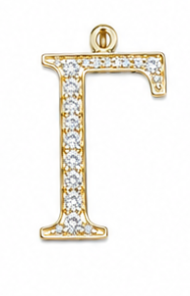 Gold Greek Letter Charms