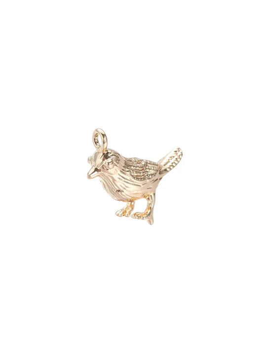 Gold Bird Sparrow Charm