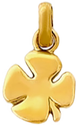 Gold Clover Charm