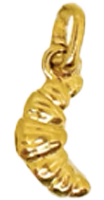 Gold Croissant Charm