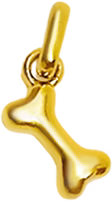 Gold Dog Bone Charm