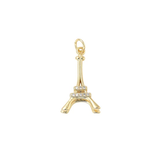 Gold Eiffel Tower Charm