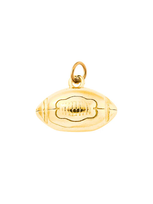 Gold Football Charm