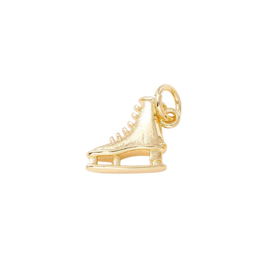 Gold Ice Skate Charm