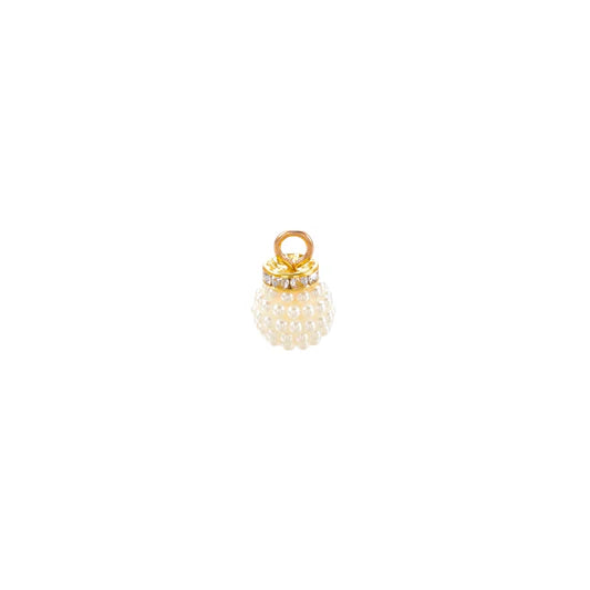 Gold Pearl Cluster Ball Charm