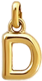 Gold Puff Letter D Charm