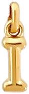 Gold Puff Letter I Charm