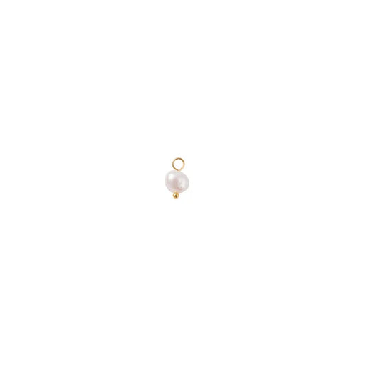 Gold Sunlit Freshwater Pearl Charm