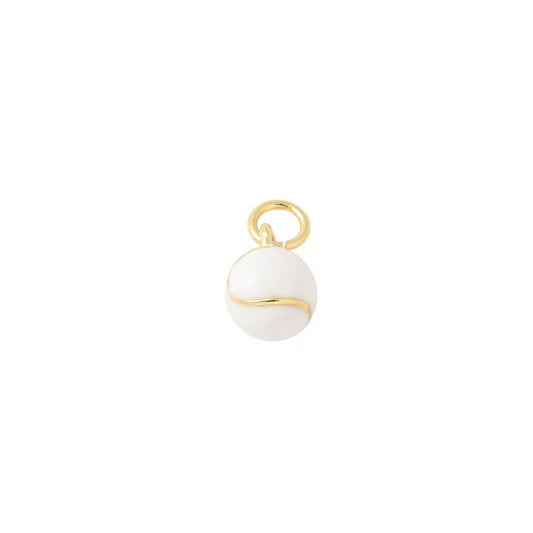 Gold Tennis Ball Charm