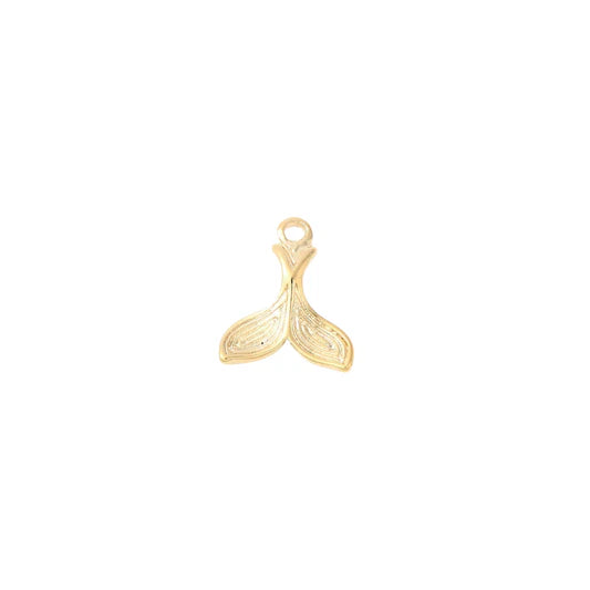 Gold Whale Tail Charm