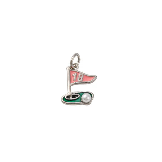 Golf 18th Hole Flag Charm