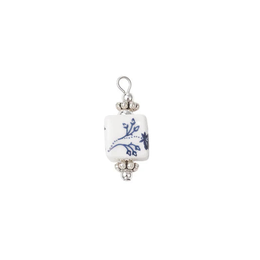 Silver Blue Lotus Whisper Charm