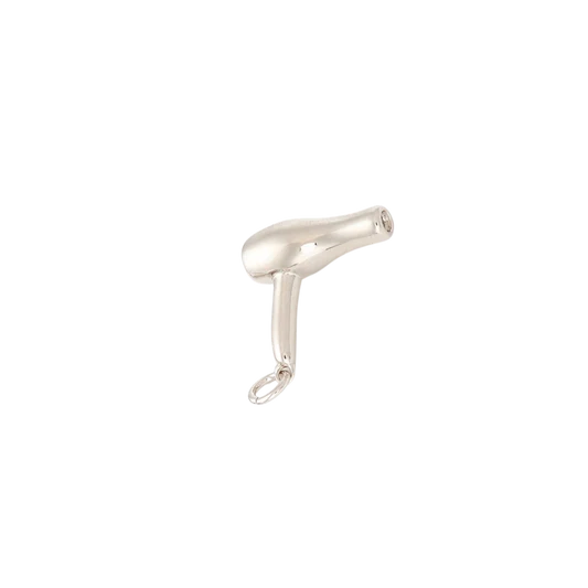Silver Hair Dryer Charm