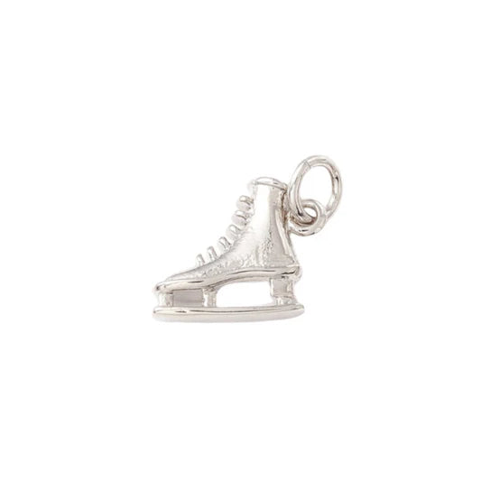 Silver Ice Skate Charm