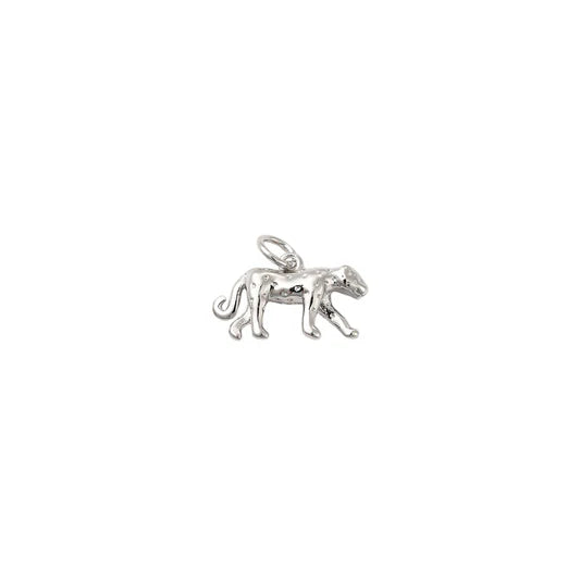 Silver Leopard Charm